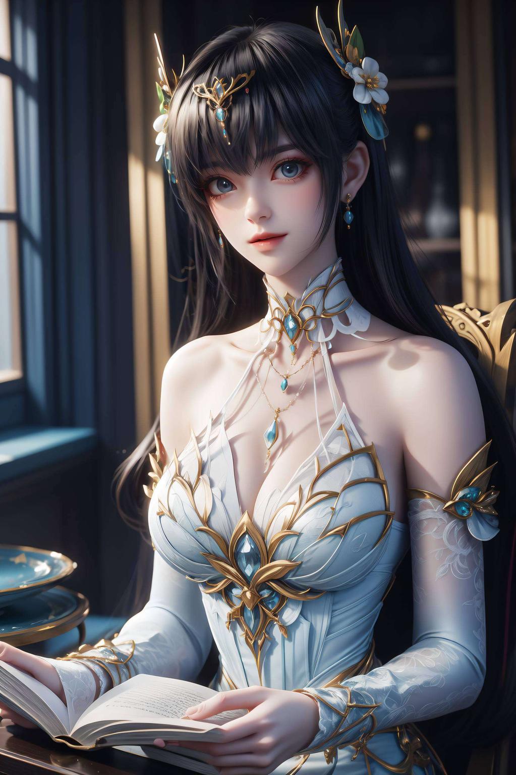 枫玲儿高清手机壁纸横屏炫彩光影交织