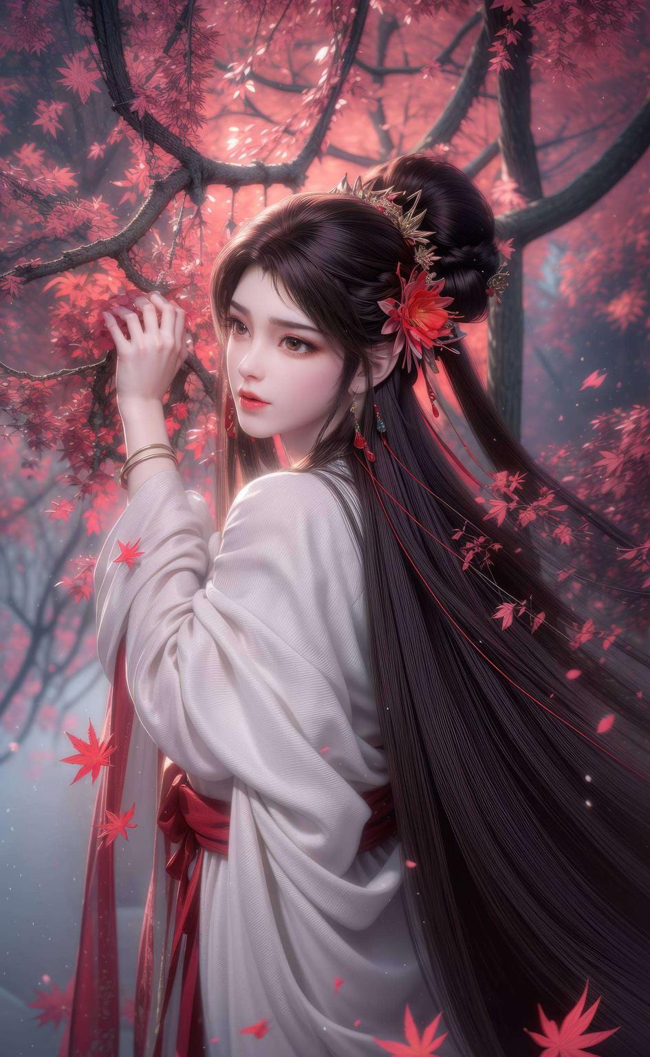 这款超清晰精细的火灵儿身材AI壁纸不论是战斗姿态还是静谧时分