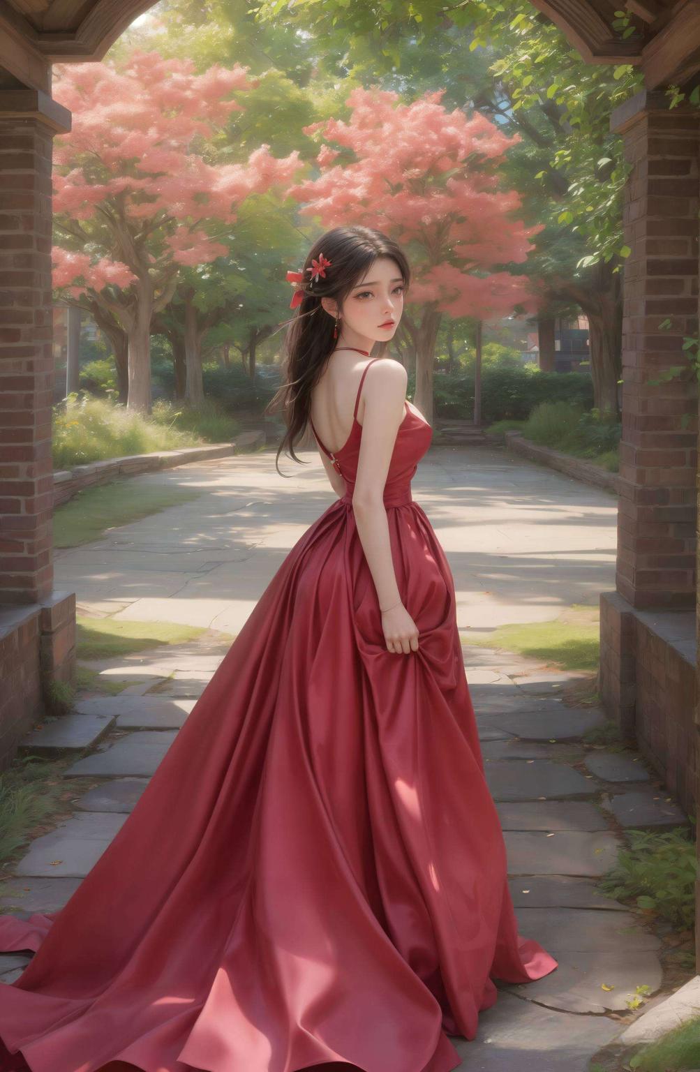 护眼又酷炫黑暗版火灵儿壁纸