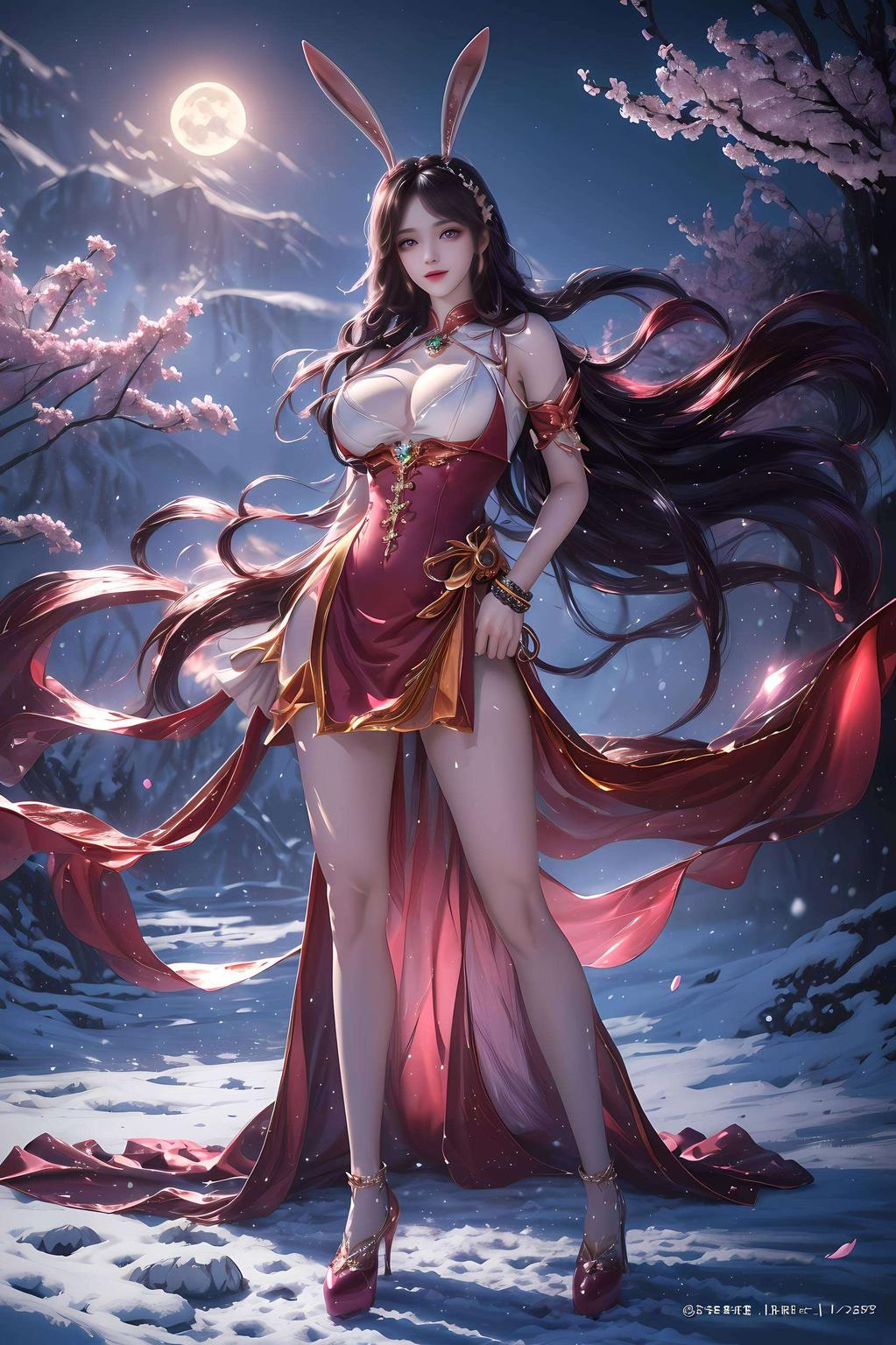 静态之美江楠楠手绘古风壁纸
