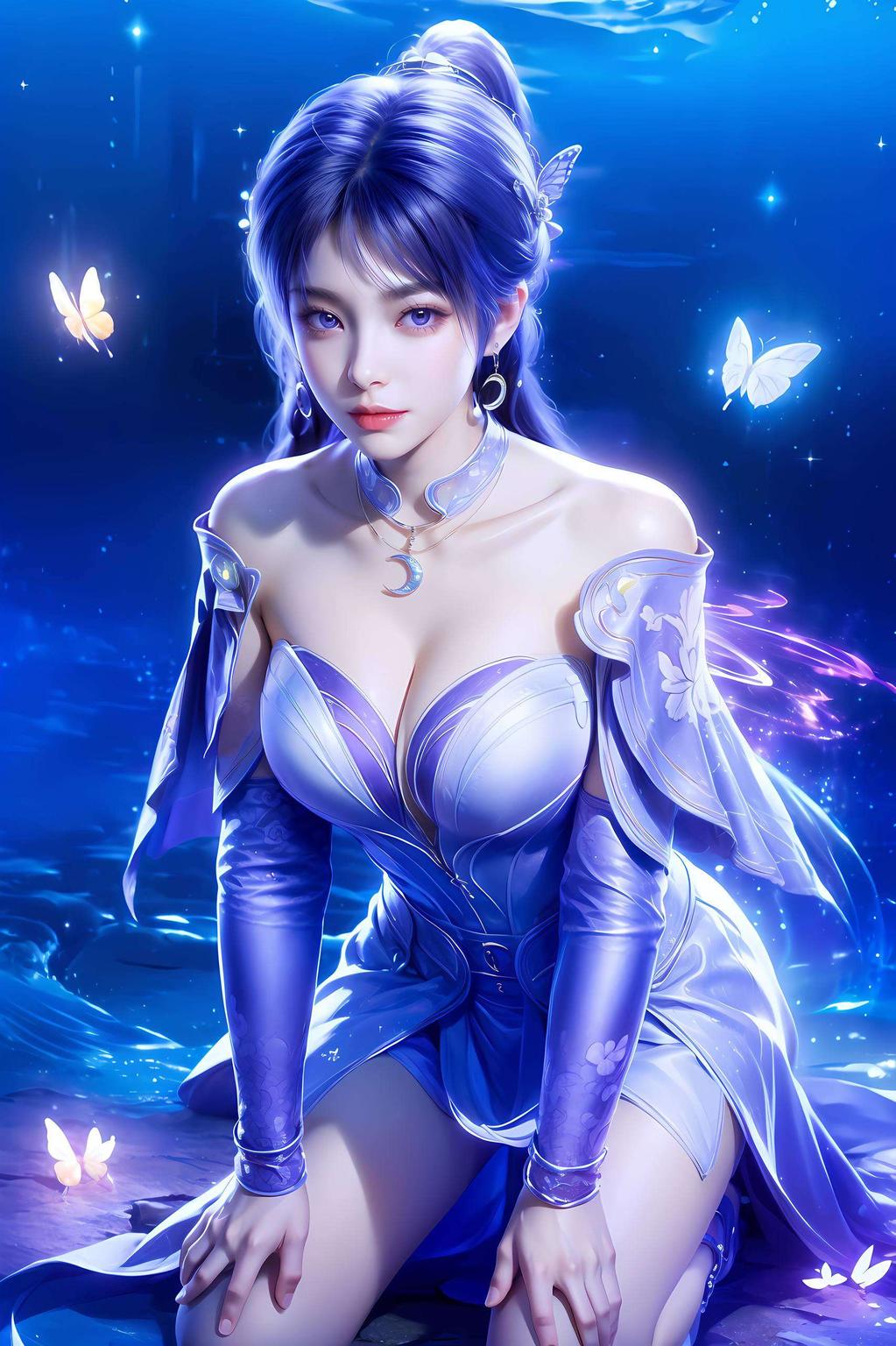 大家好！今天给大家带来一组超美的国漫女神姬紫月炫彩壁纸