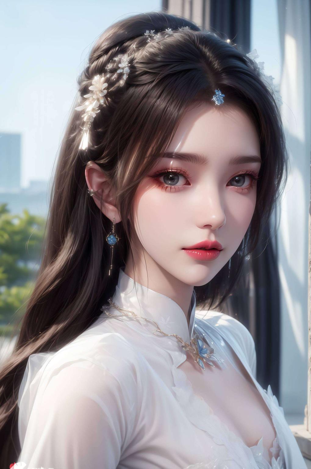 炫彩效果让你的电脑瞬间焕发青春活力！高清细腻这款李慕婉壁纸最新力作