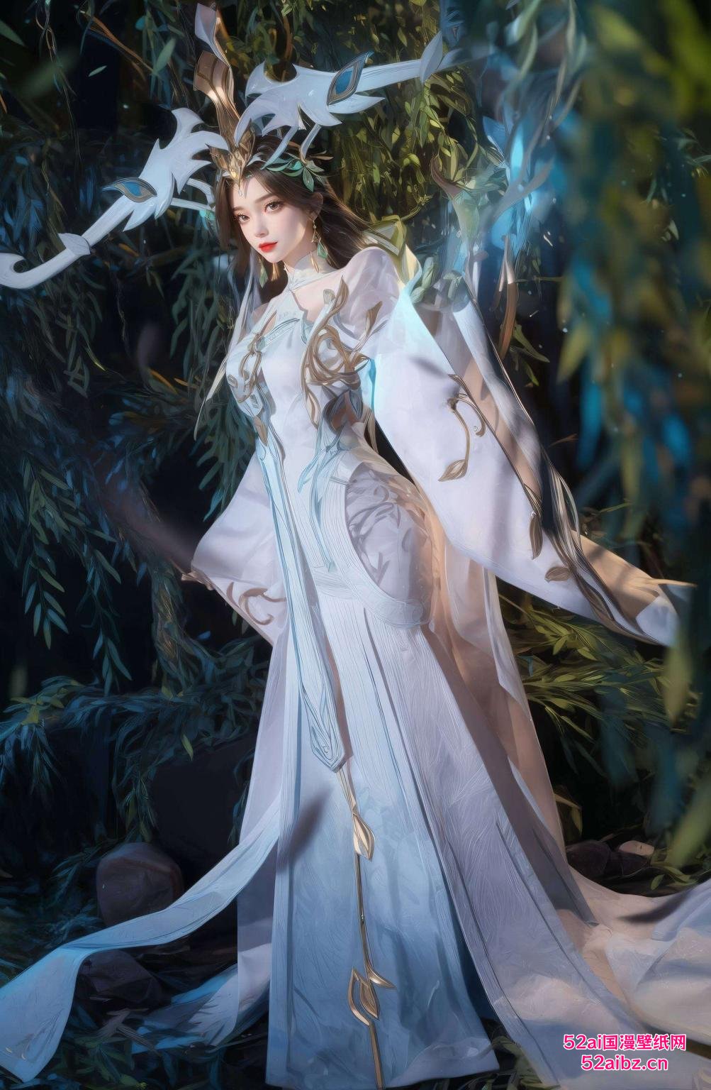 让你的手机瞬间变身艺术品柳神壁纸来啦！全屏高清