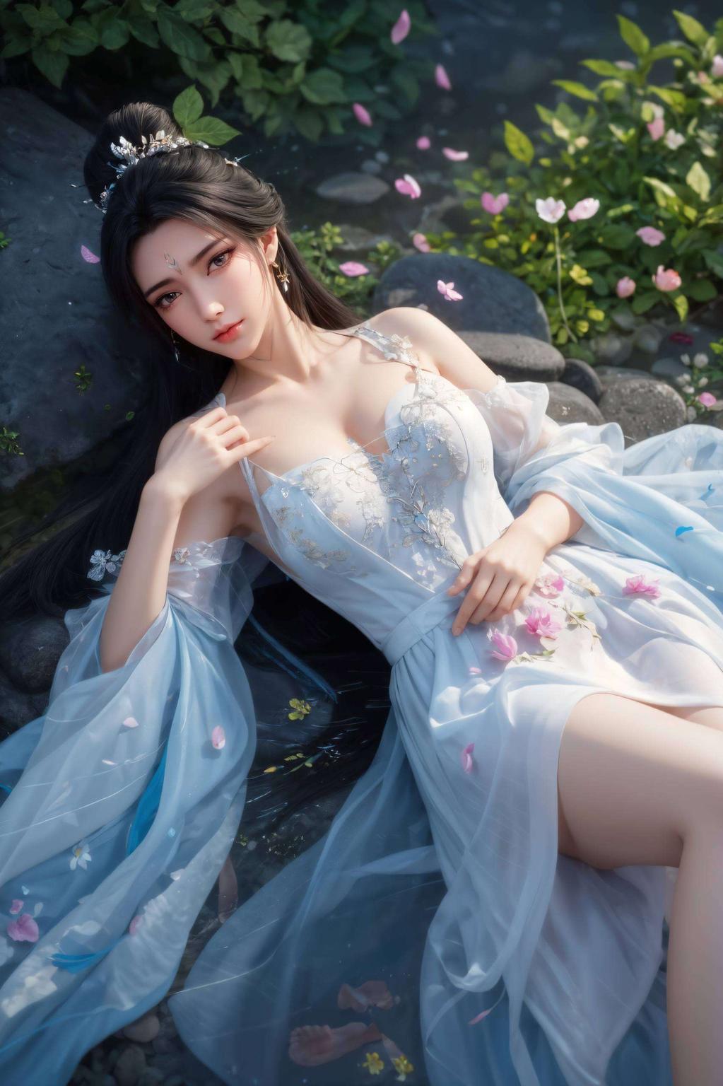 这壁纸太美了！以诛仙动漫中的陆雪琪为主题极简风格中透着仙气