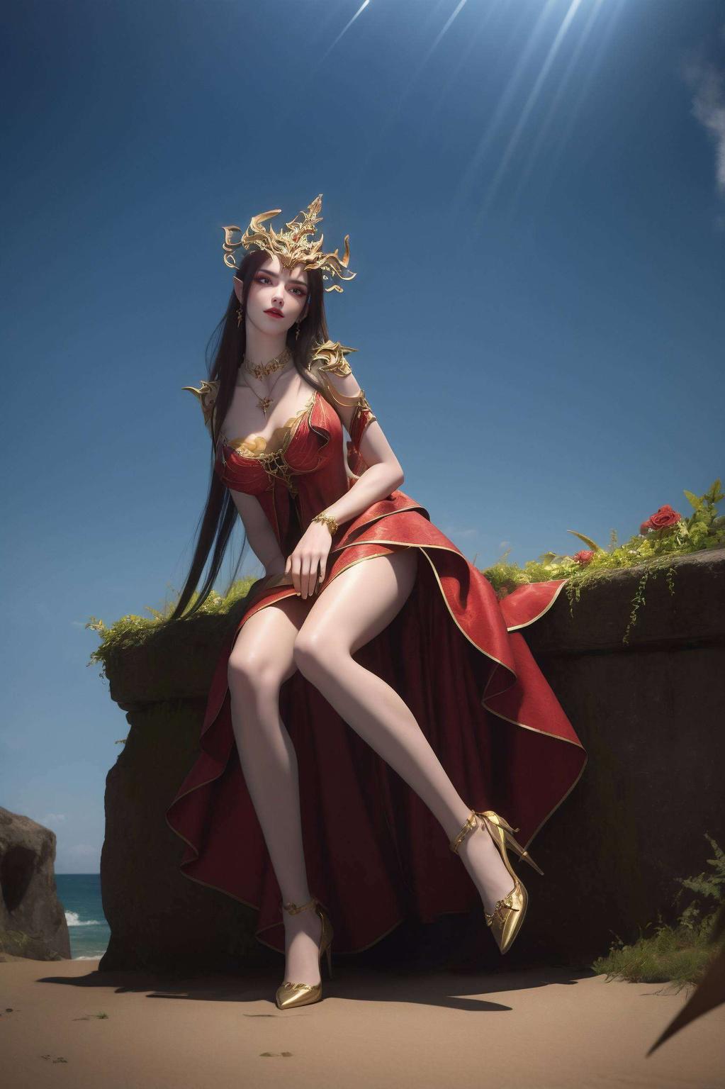 美杜莎合掌高清壁纸高清无水印