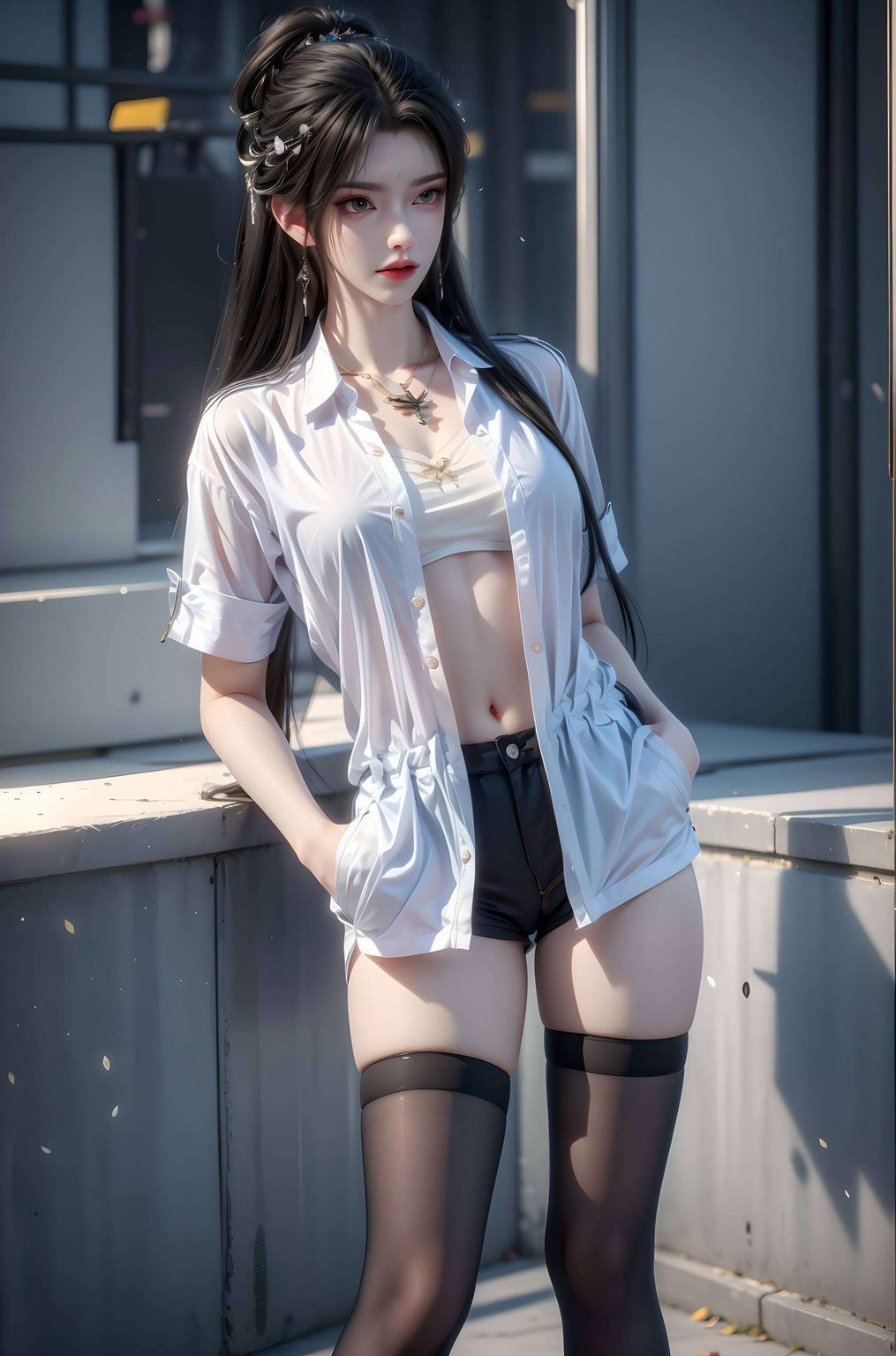完美身材展现清漪完美身材
