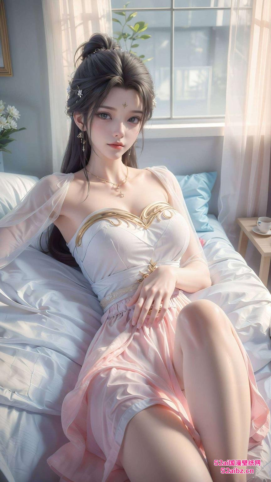 今天给大家带来一款超美的女生壁纸！看这云曦和清漪同框美得像是从漫画里走出来的人物