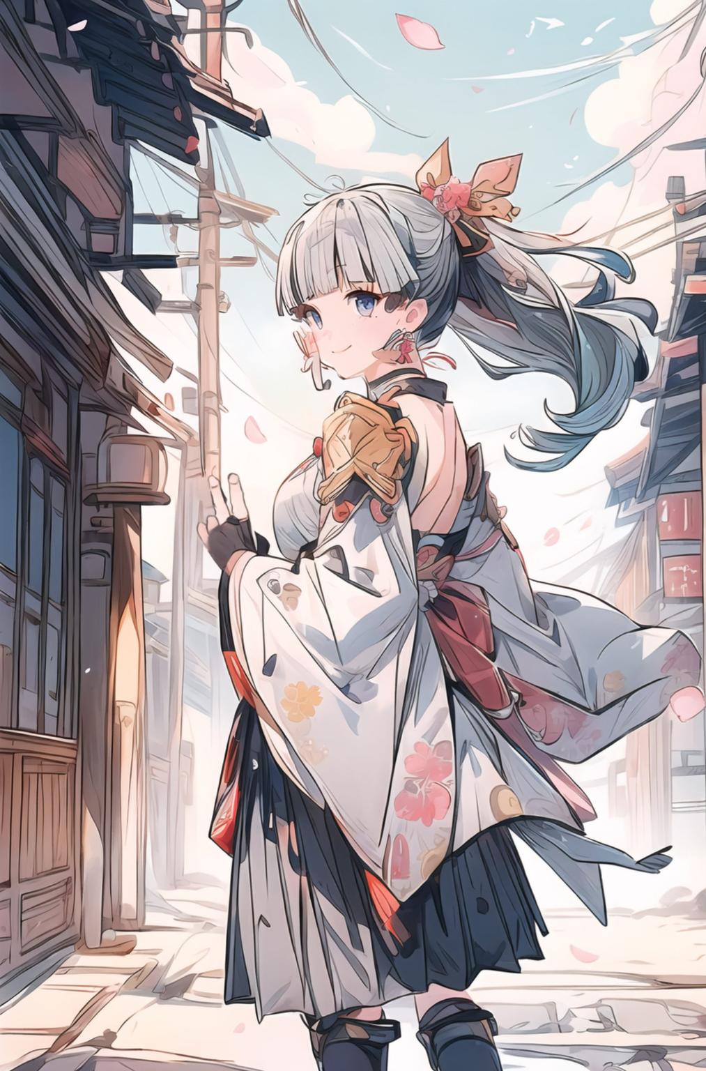 古韵盎然脚控壁纸里的神里凌华