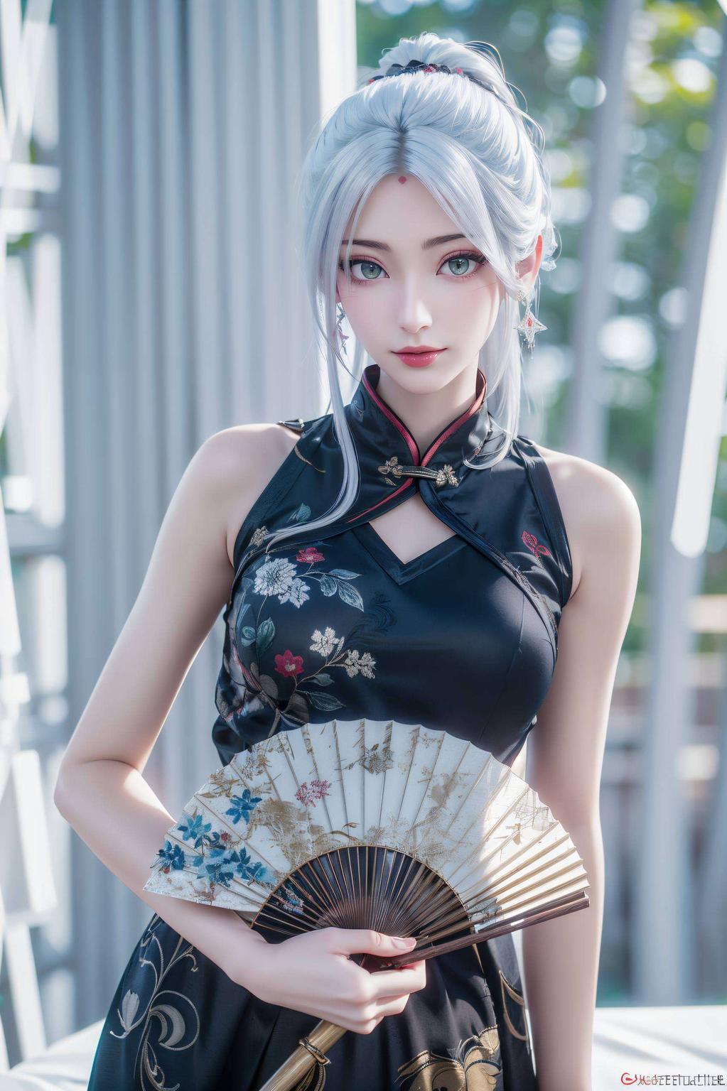 温柔的眼神淡淡的忧伤弥漫在二次元世界