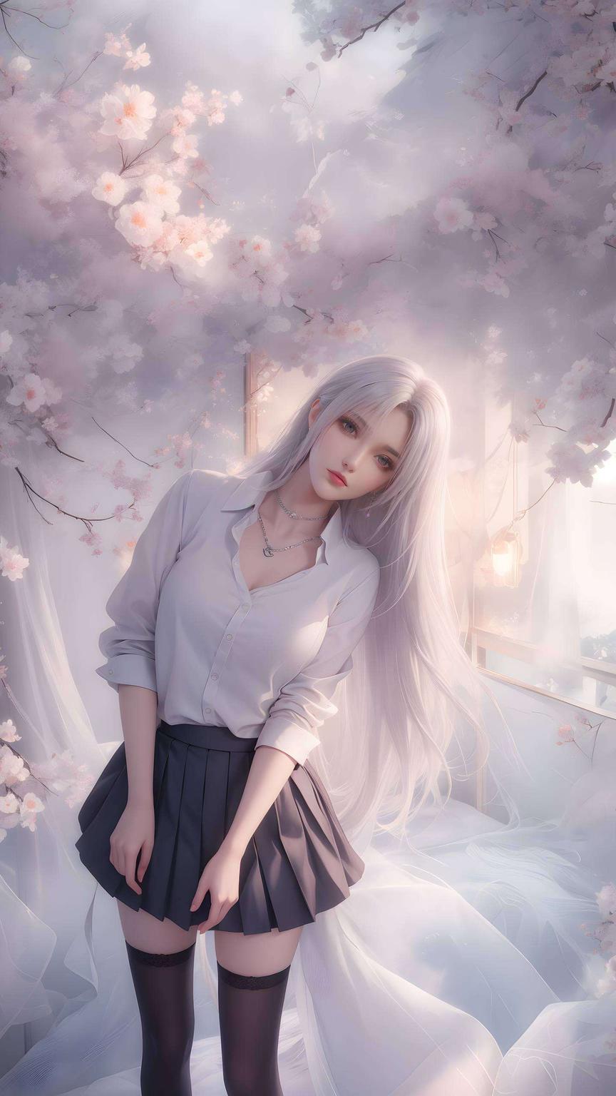 今天给大家带来一款超美的2K高清小医仙动态壁纸！看这画面花瓣飘落