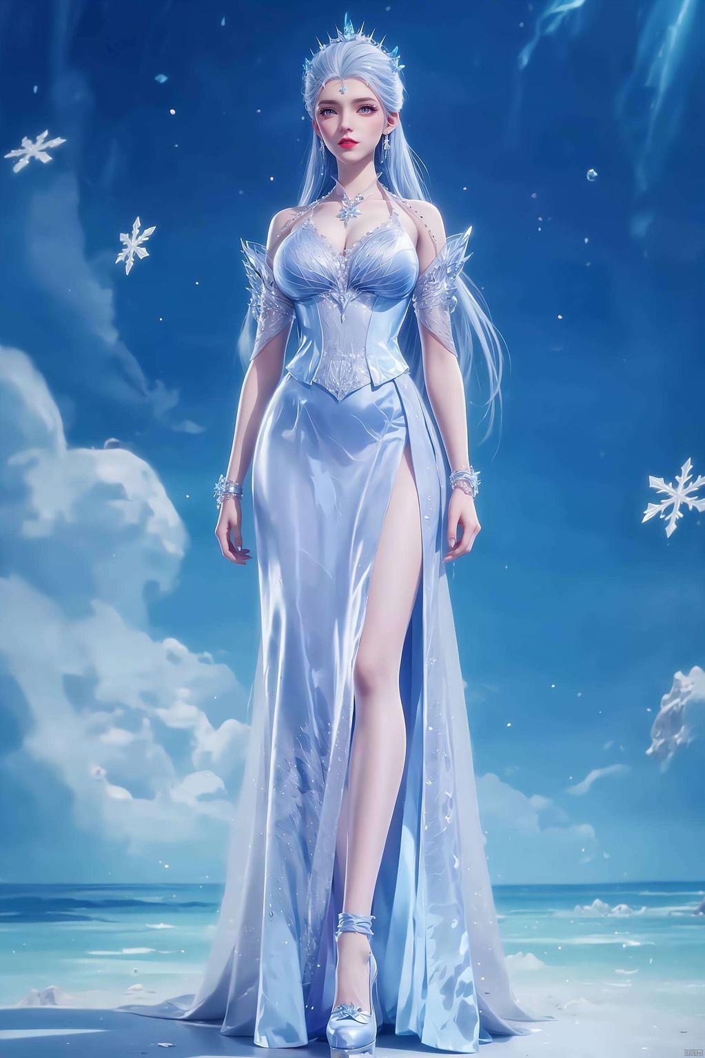 绝世唐门雪女风采炫彩iPhone壁纸