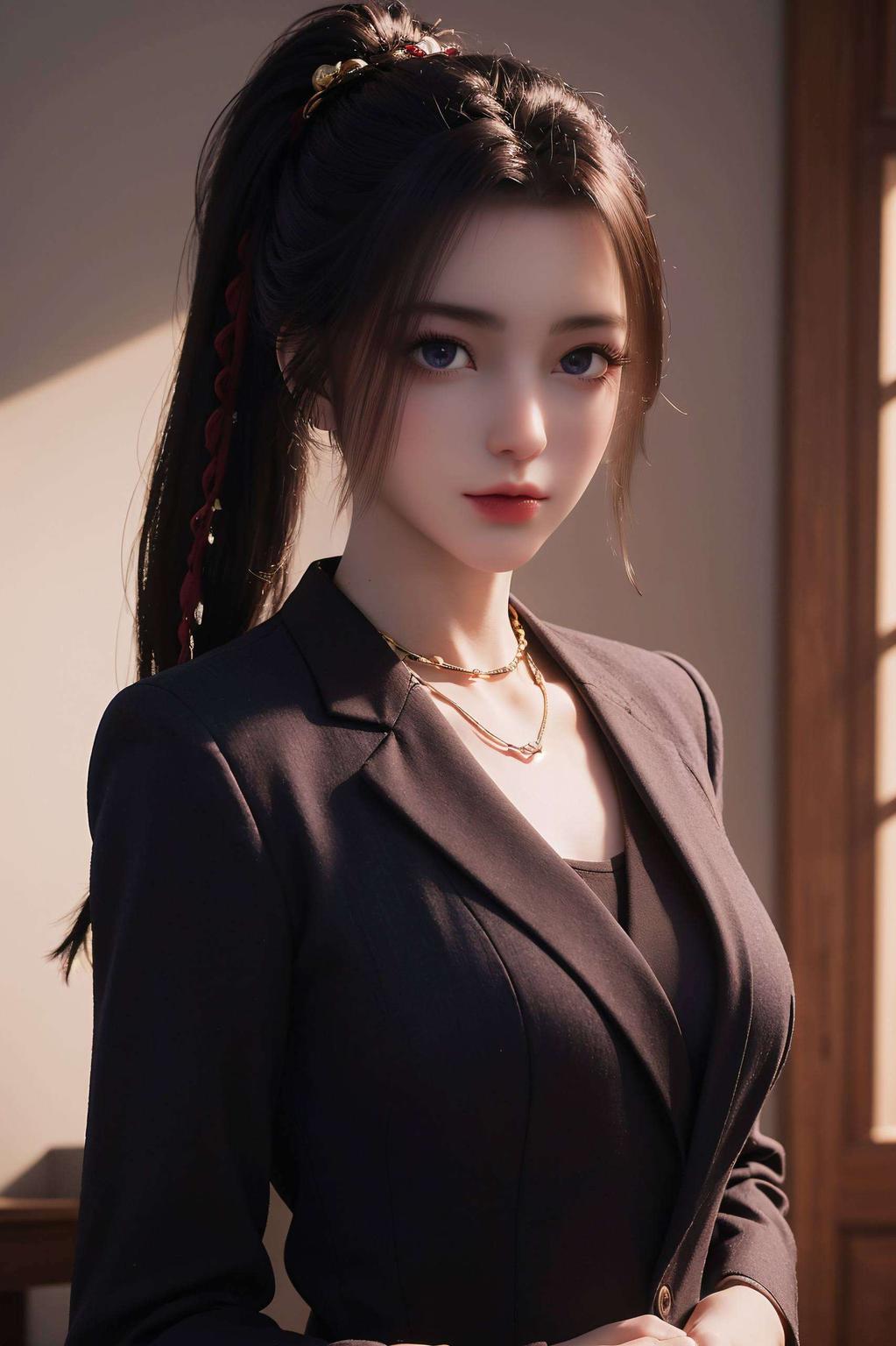 美眸如星肌肤胜雪