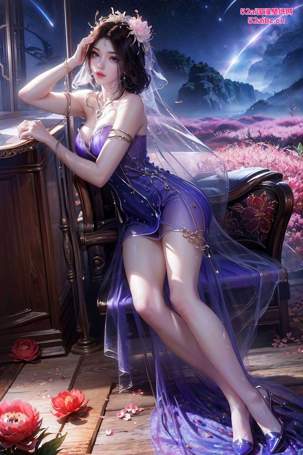 简直完美无瑕！看这紫灵动漫版壁纸这像素苹果简洁壁纸