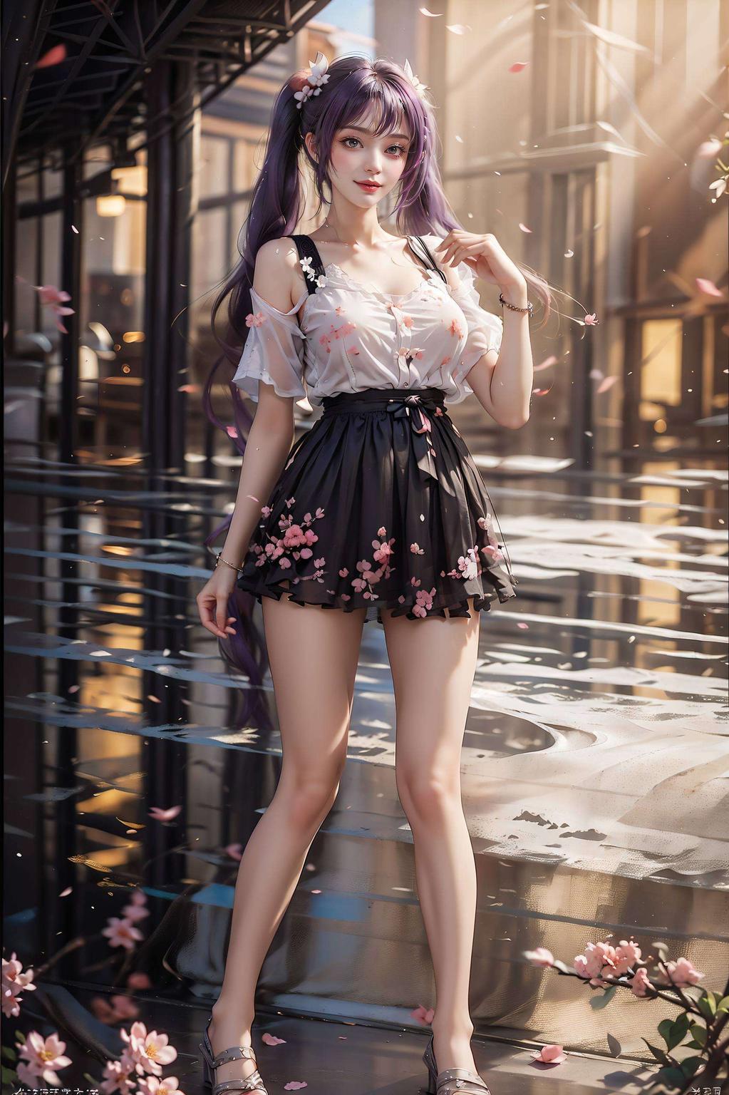 古风伤感完美像素一抹幽深紫意